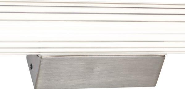 Retro stenska svetilka Gunmetal 60,4 cm vklj. LED IP44 - Coco