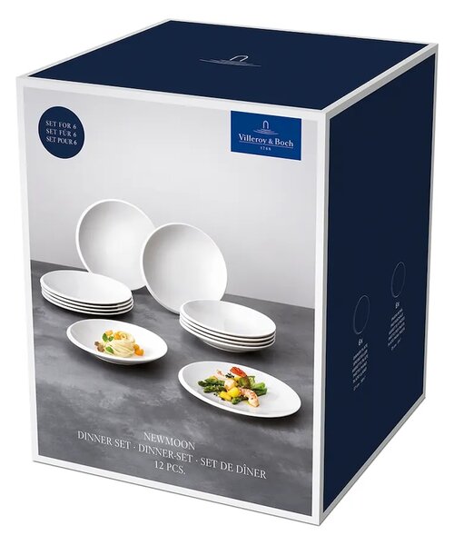 Villeroy & Boch Set krožnikov za zajtrk Villeroy & Boch NewMoon 24 cm 12-pack