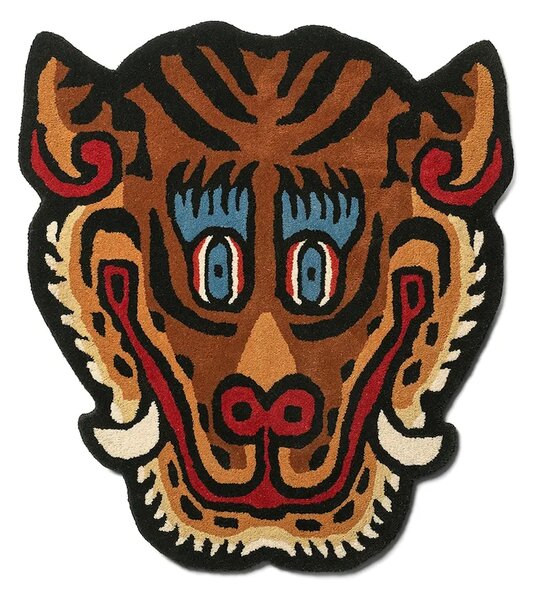 Bongusta Volnena preproga Bongusta Tiger Face 92 x 100 cm