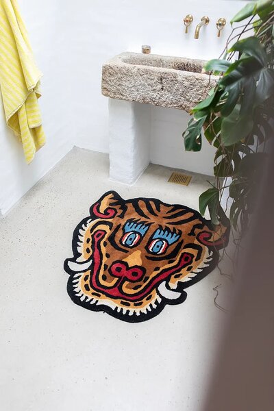 Bongusta Volnena preproga Bongusta Tiger Face 92 x 100 cm