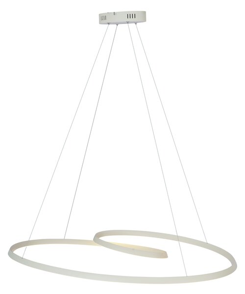 Skandinavska viseča svetilka bež 110 cm vklj. LED s 3-stopenjskim zatemnjevanjem - Circuit