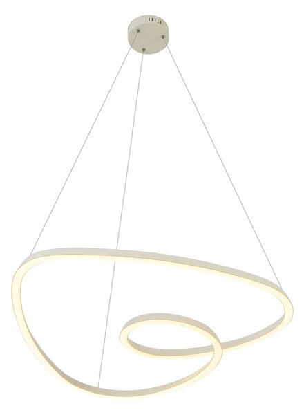 Skandinavska viseča svetilka bež 72 cm vklj. LED s 3-stopenjskim zatemnjevanjem - Circuit