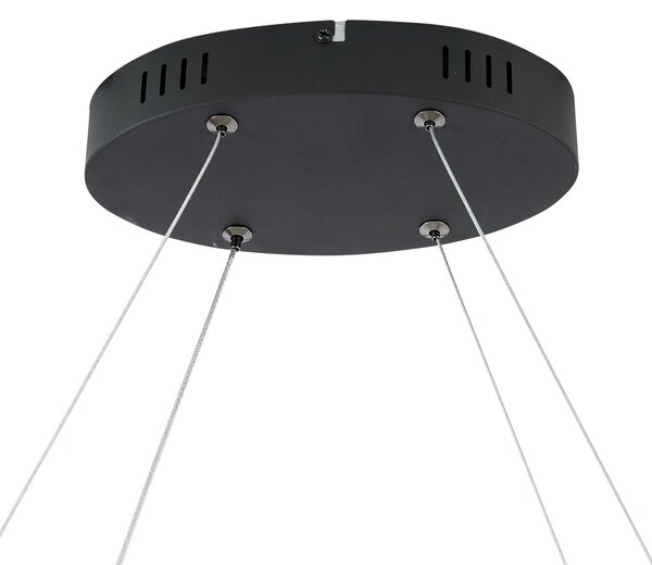 Skandinavska viseča svetilka črna 110 cm vklj. LED s 3-stopenjskim zatemnjevanjem - Circuit