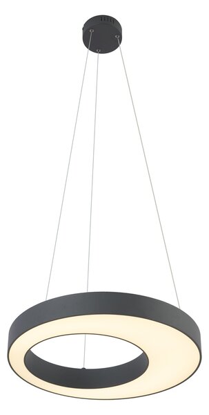 Moderna viseča svetilka črna 50 cm vklj. LED 3-stopenjsko zatemnjevanje - Organici