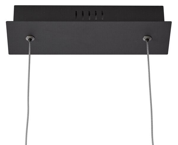 Dizajnerska viseča svetilka črna 110cm vklj. LED 3-stopenjsko zatemnjevanje - Wokkel