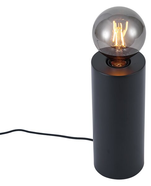 Moderna namizna svetilka črna 24 cm - Cylinder
