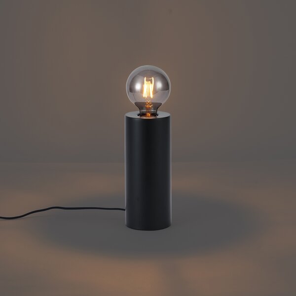 Moderna namizna svetilka črna 24 cm - Cylinder