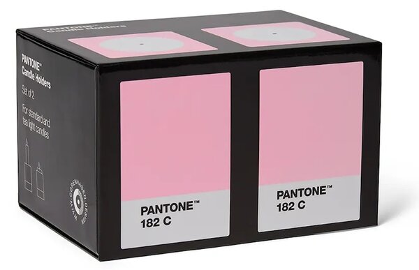 Pantone Dekorativen svečnik Pantone 7,8 x 5,5 cm 2-pack