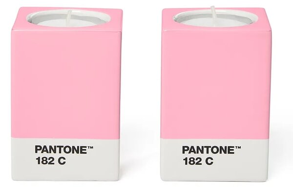 Pantone Dekorativen svečnik Pantone 7,8 x 5,5 cm 2-pack
