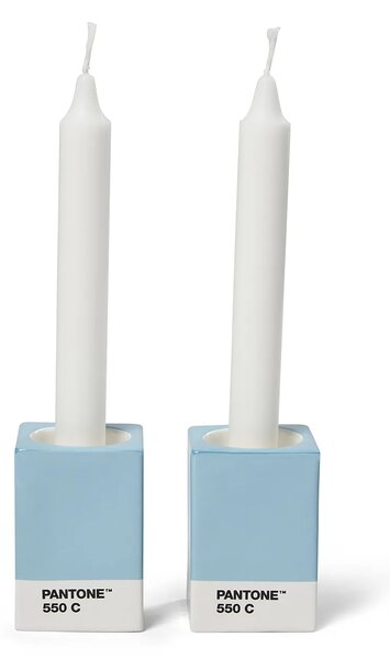 Pantone Dekorativen svečnik Pantone 7,8 x 5,5 cm 2-pack