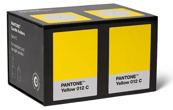 Pantone Dekorativen svečnik Pantone 7,8 x 5,5 cm 2-pack