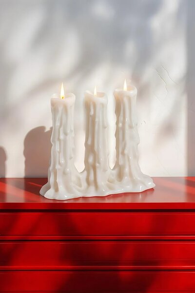 Seletti Dekorativna sveča Seletti Melt-D 15,8 x 35 cm