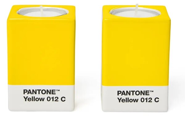 Pantone Dekorativen svečnik Pantone 7,8 x 5,5 cm 2-pack