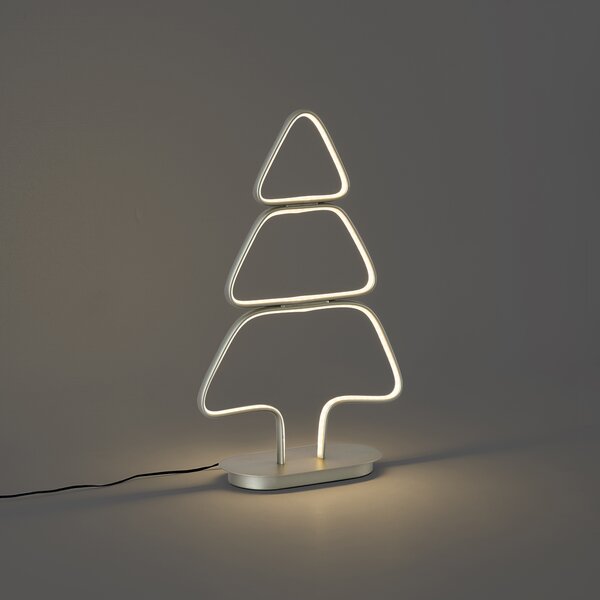 Božična namizna svetilka jeklena božična jelka vklj. LED - Arbre