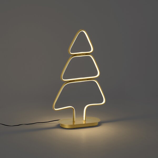 Božična namizna svetilka Zlato božično drevo vklj. LED - Arbre