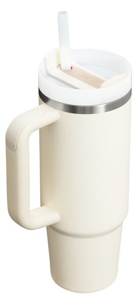 Kremno bela termovka s slamico iz nerjavečega jekla 890 ml Quencher H2.O FlowState™ Tumbler Cream 2.0 – Stanley