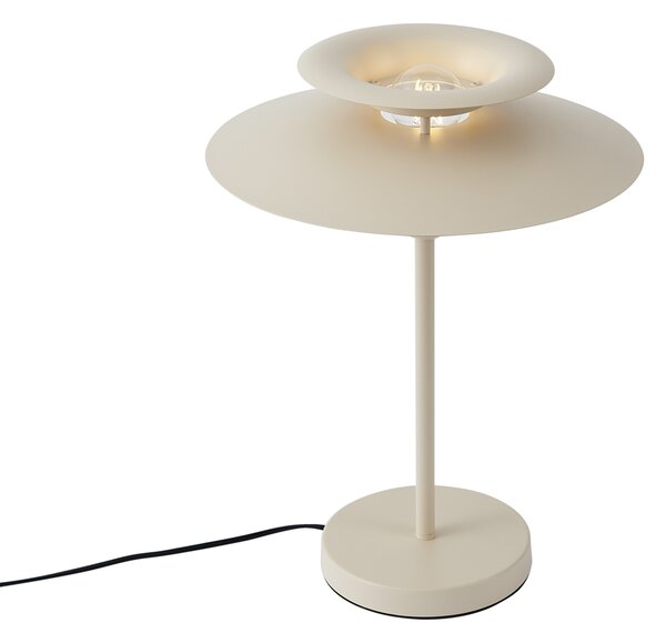 Retro namizna svetilka bež jeklo 45cm - Pauly