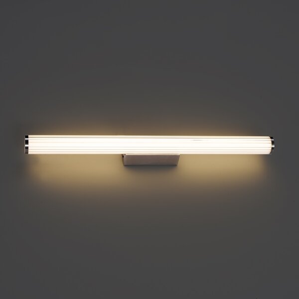 Retro stenska svetilka Gunmetal 80,4 cm vklj. LED IP44 - Coco