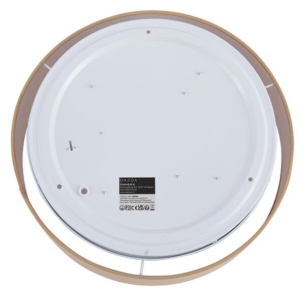 Pametna stropna svetilka bež 35 cm vklj. LED in daljinski upravljalnik - Flat Drum