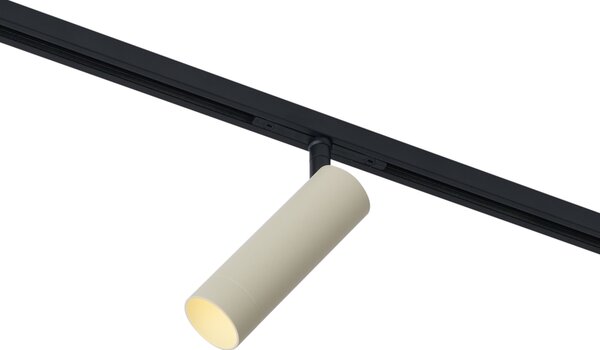 Sodobni reflektor bež s črno za sistem tirnic 1-fazni GU10 35mm - Slimline Uzzy