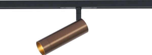 Sodobni temno bronasti reflektor za 1-fazni sistem tirnic GU10 35mm - Slimline Uzzy