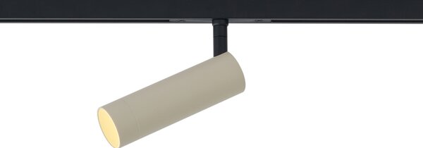 Sodobni reflektor bež s črno za sistem tirnic 1-fazni GU10 35mm - Slimline Uzzy