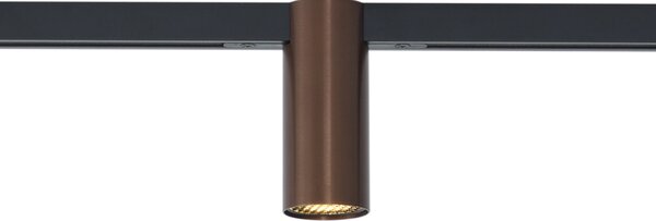 Sodobni reflektor temno bronaste barve za sistem tirnic 1-fazni GU10 35 mm - Slimline Nubee Honey