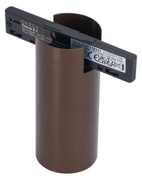 Sodobni reflektor temno bronaste barve za sistem tirnic 1-fazni GU10 35 mm - Slimline Nubee Honey