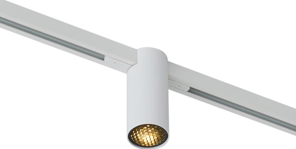 Sodobni reflektor bel za 1-fazni sistem tirnic GU10 35mm - Slimline Nubee Honey