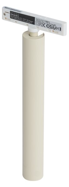 Sodobni reflektor bež z belo za enofazni sistem tirnic - Slimline Avery