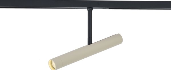 Sodobni reflektor bež barve s črno za 1-fazni sistem tirnic - Slimline Avery