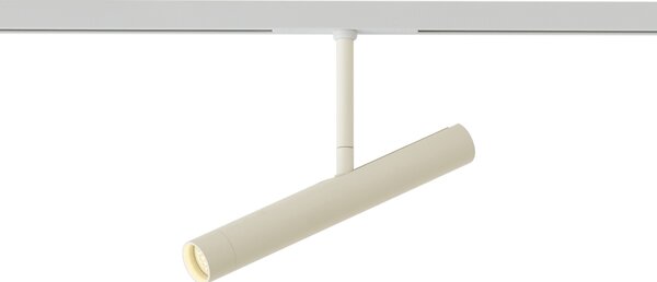 Sodobni reflektor bež z belo za enofazni sistem tirnic - Slimline Avery