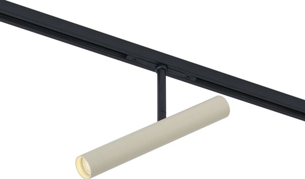 Sodobni reflektor bež barve s črno za 1-fazni sistem tirnic - Slimline Avery