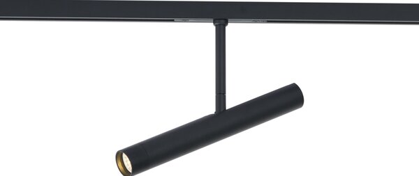 Sodobni reflektor črn za 1-fazni sistem tirnic - Slimline Avery