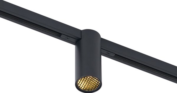 Sodobni reflektor črn za sistem tirnic 1-fazni GU10 35mm - Slimline Nubee Honey