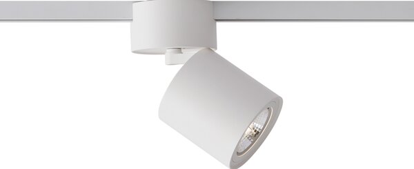 Sodobni beli reflektor za 1-fazni sistem tirnic GU10 70mm - Iconic Roto