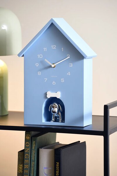 Karlsson Stenska ura z zvokom Karlsson Dog House 36,5 x 26,5 cm