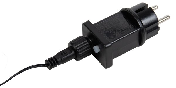Božična stoječa svetilka črna drevo 150 cm vklj. LED s časovnikom IP44 - Caspar