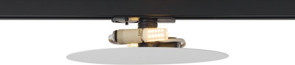 Moderna bela stropna svetilka za sistem tirnic 1-fazna 2-luči - Iconic Pulley