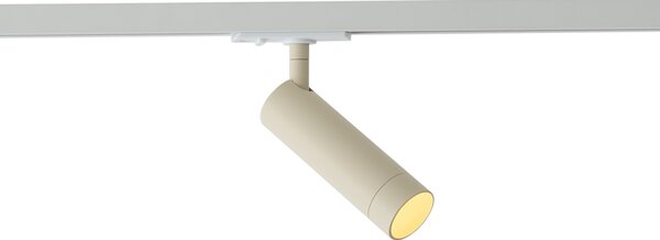 Sodobni reflektor bež z belim adapterjem za 1-fazni sistem tirnic GU10 35mm - Iconic Jeana Luxe