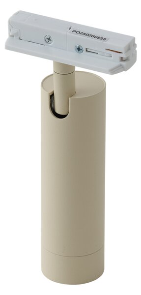 Sodobni reflektor bež z belim adapterjem za 1-fazni sistem tirnic GU10 35mm - Iconic Jeana Luxe