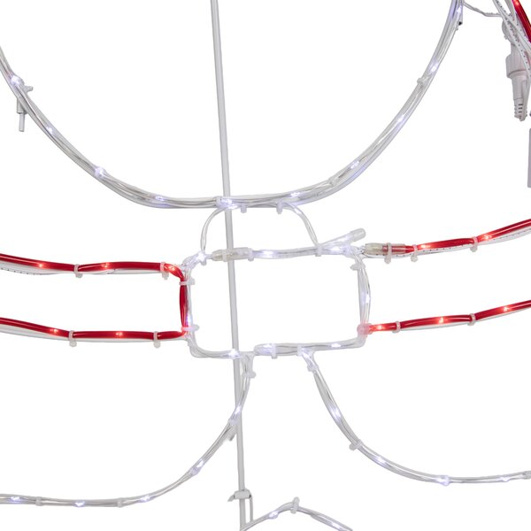 Božična stoječa svetilka Božiček 117cm vklj. LED s časovnikom IP44 - Pax