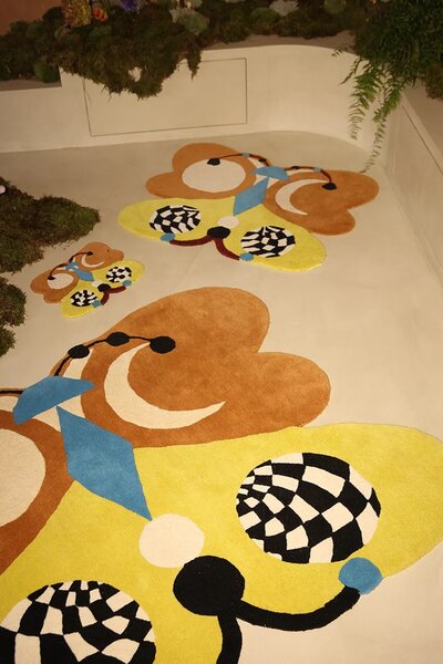 Doing Goods Volnena preproga Doing Goods Melody Moon Butterfly 85 x 100 cm