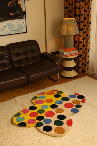 Doing Goods Volnena preproga Doing Goods Marley Multi Butterfly 105 x 80 cm