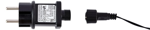 Božično drevo črno 200 cm vklj. LED IP44 - Vixen