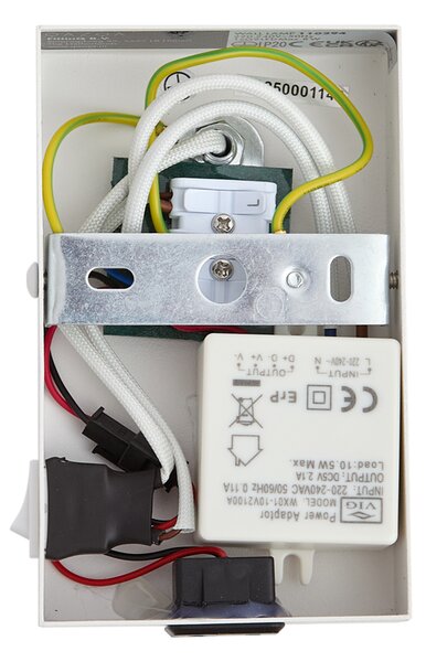 Moderna stenska svetilka bela nastavljiva z USB-C - Croft