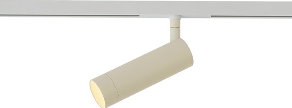 Sodobni reflektor bež z belo za enofazni sistem tirnic GU10 35mm - Slimline Uzzy