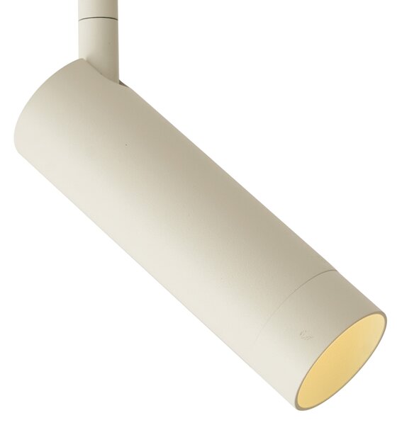 Sodobni reflektor bež z belo za enofazni sistem tirnic GU10 35mm - Slimline Uzzy