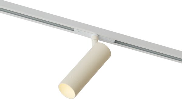 Sodobni reflektor bež z belo za enofazni sistem tirnic GU10 35mm - Slimline Uzzy