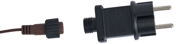 Stoječa svetilka rjava ratana jelen, vklj. LED IP44 - Flossie